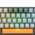 Клавиатура Redragon Fizz Pro,  USB, Bluetooth/Радиоканал, серый оранжевый [72601]